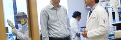 MSK investigators Michael Berger and David Solit.