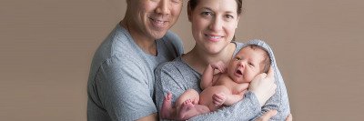 Katelyn Gamson, her husband Nick and daughter Emily Ruth