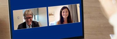 Miguel-Angel Perales and patient Kimberly Hoffman